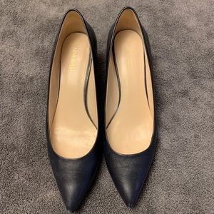 Nine West navy kitten heels